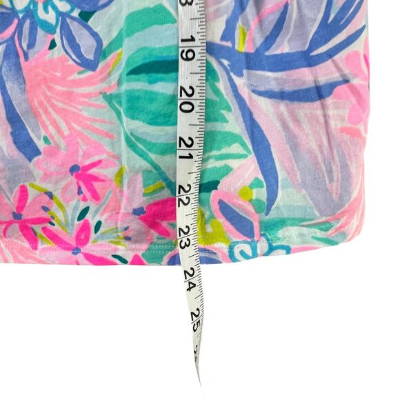 Lilly Pulitzer Jia Tank Top XS Pink It was All A Dream Floral Preppy Resort - Picture 9 of 14